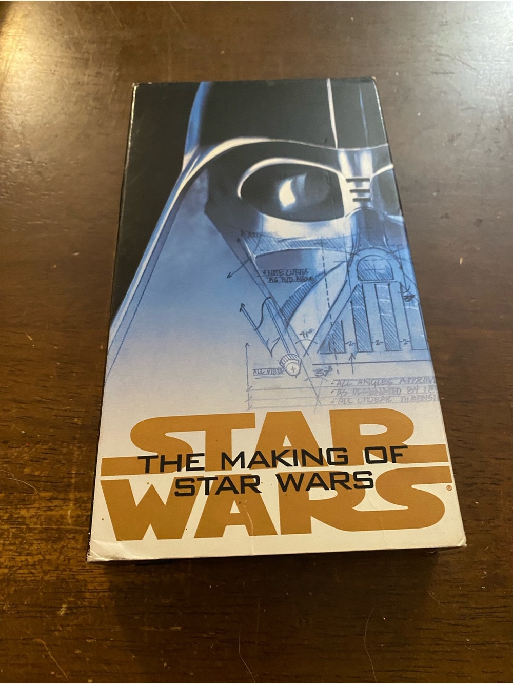 Star Wars Wall Art Poster - Blue and Gold Darth Vader Design